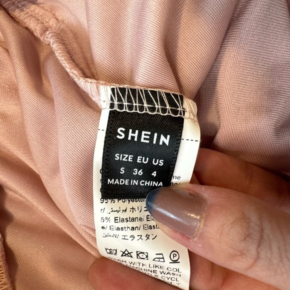 NWOT SHEIN ICON Rhinestone Drawstring Waist Velvet Flare Pants sz S - Picture 8 of 12